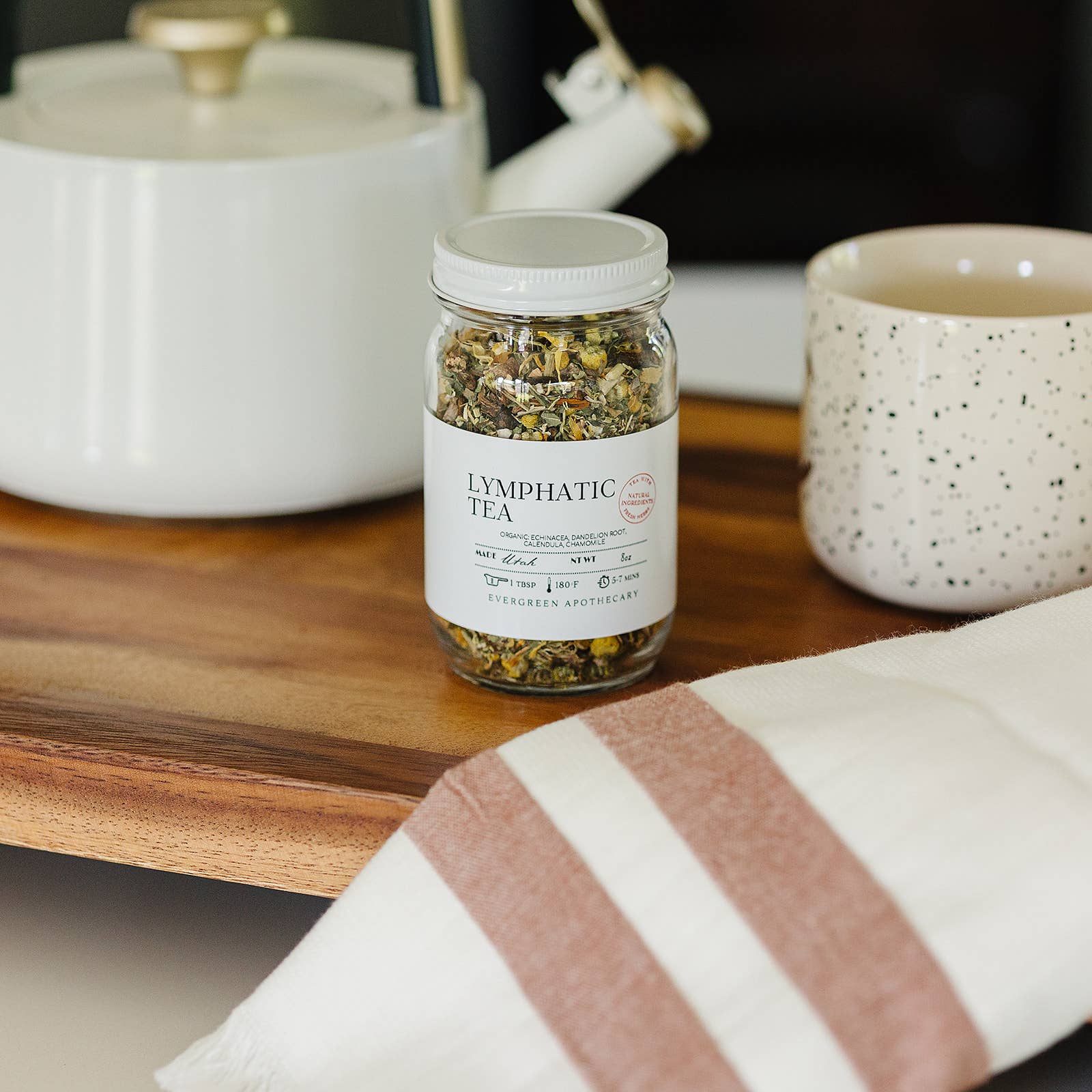 Evergreen Apothecary – Großhandel Loser Tee – Lymphtee, 8oz, loser Blatttee2