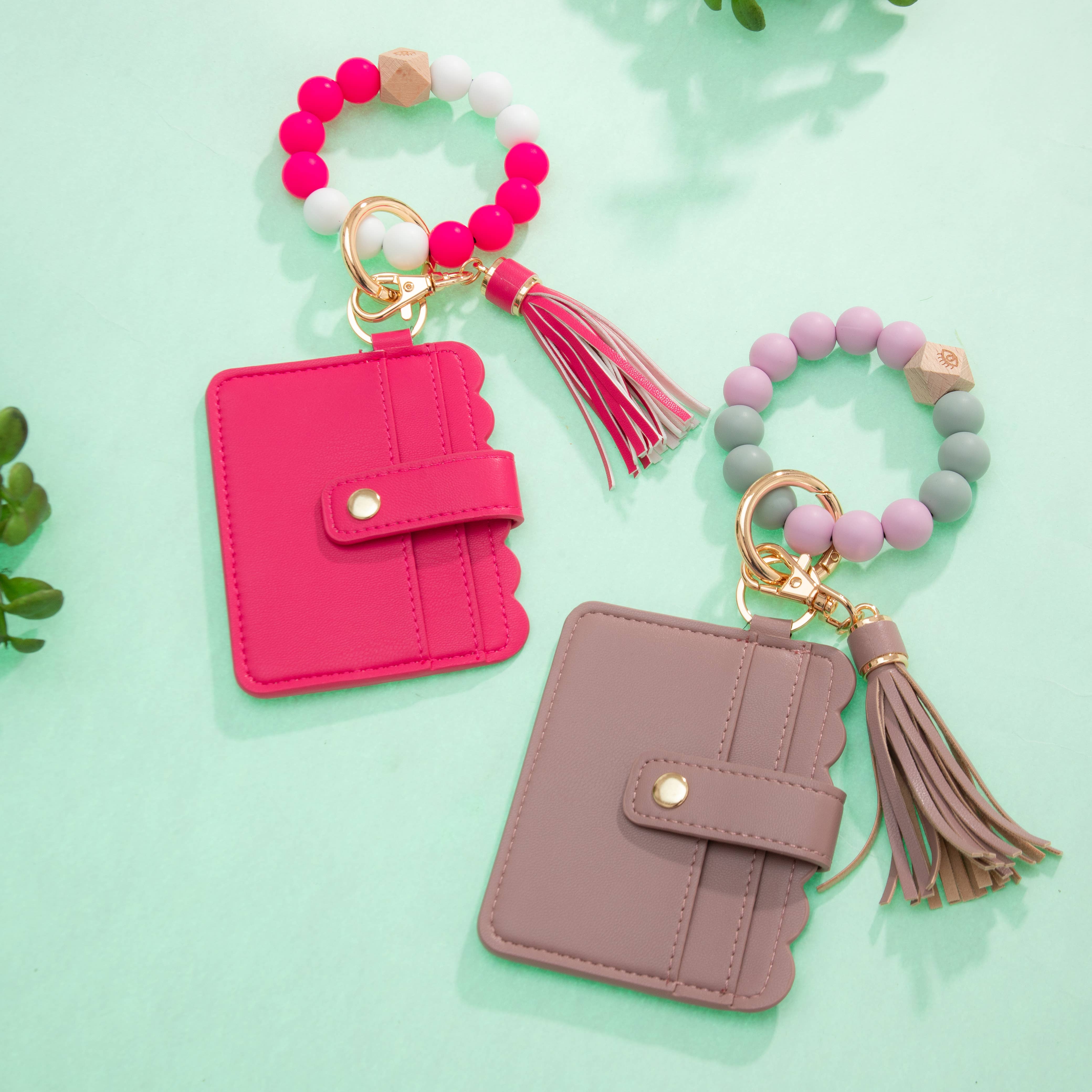 Sparkle Being – Engroshandel Armbånd – Silikone-Armbånd med Tegnebog og Nøglering - Sødt Kortetui7