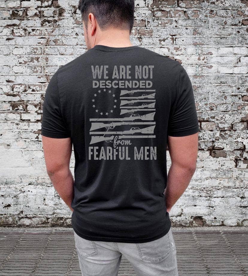 Simple Tymes - Wholesale Screen Printed T-Shirt - Men's - We Are Not Descended From Fearful Men Printed Tee