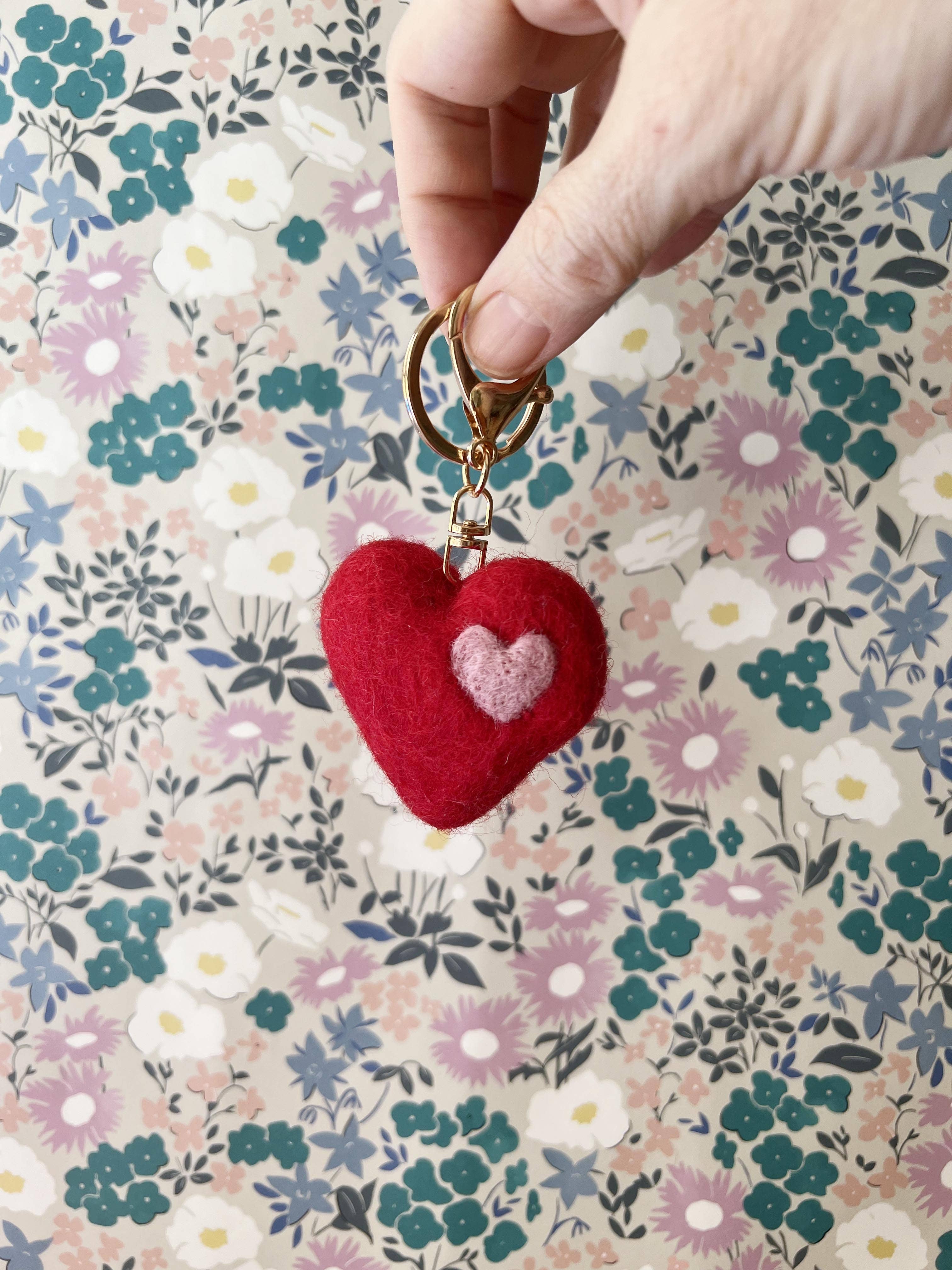 Home Dweller - Wholesale Keychain – Unisex - Felt Heart Keychain | Bag Charm9