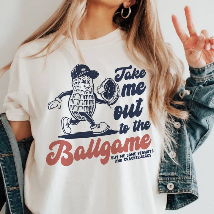 Par.tees by Party On! - Wholesale T-Shirt (Graphic) - Women's - Vintage Baseball Ballpark Sports Mom Game Day Graphic Tee