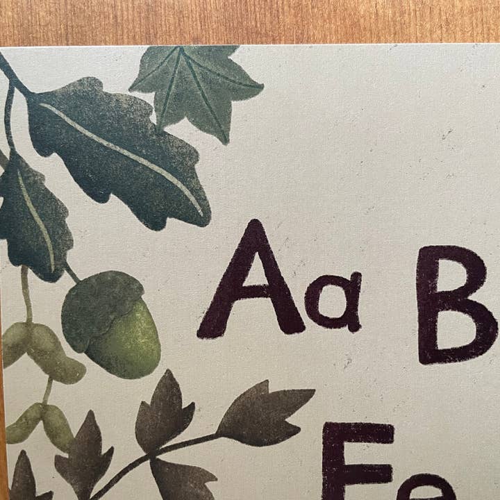 Rebecca Searl-Stevens – Impressão artística – Criança e bebé por atacado – Impressão do Alfabeto - Floresta Florestal5