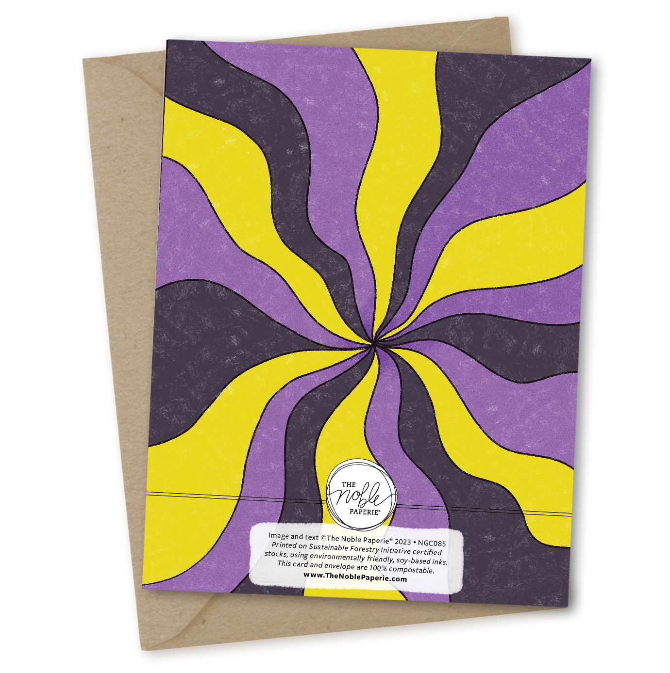 The Noble Paperie – postal de parabéns por atacado – Aniversário Não-Binário | Cartão LGBTQ+ Amigo Bday Queer1