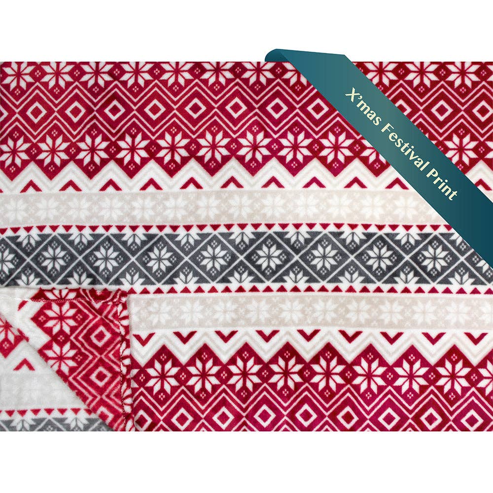 Pavilia – wholesale Prydnadsfilt – Pavilia julfleecefilt med säsongsmotiv27