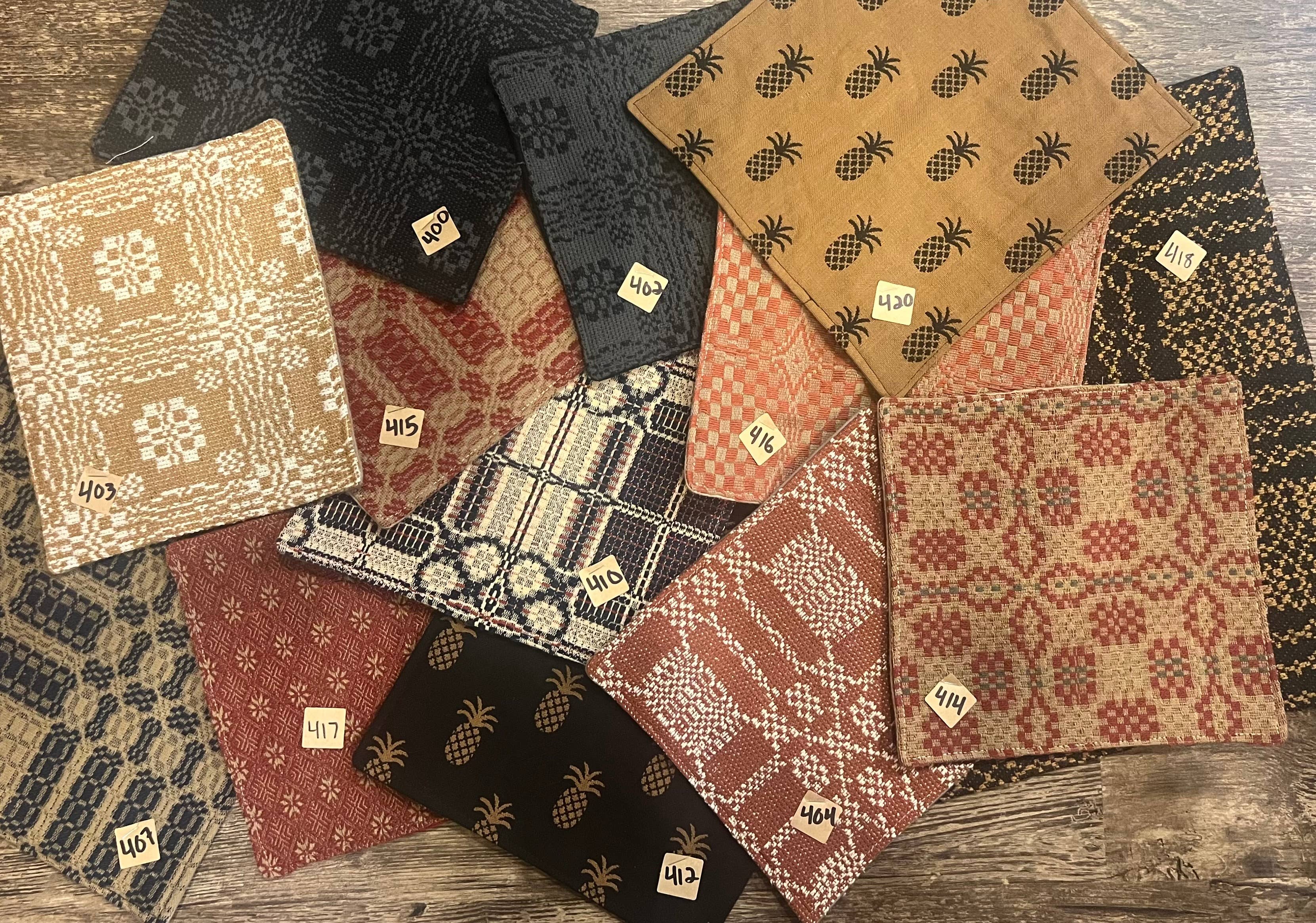 Raggedy Junction - Wholesale Candle Holder - Handmade coverlet 8x8" table mat15