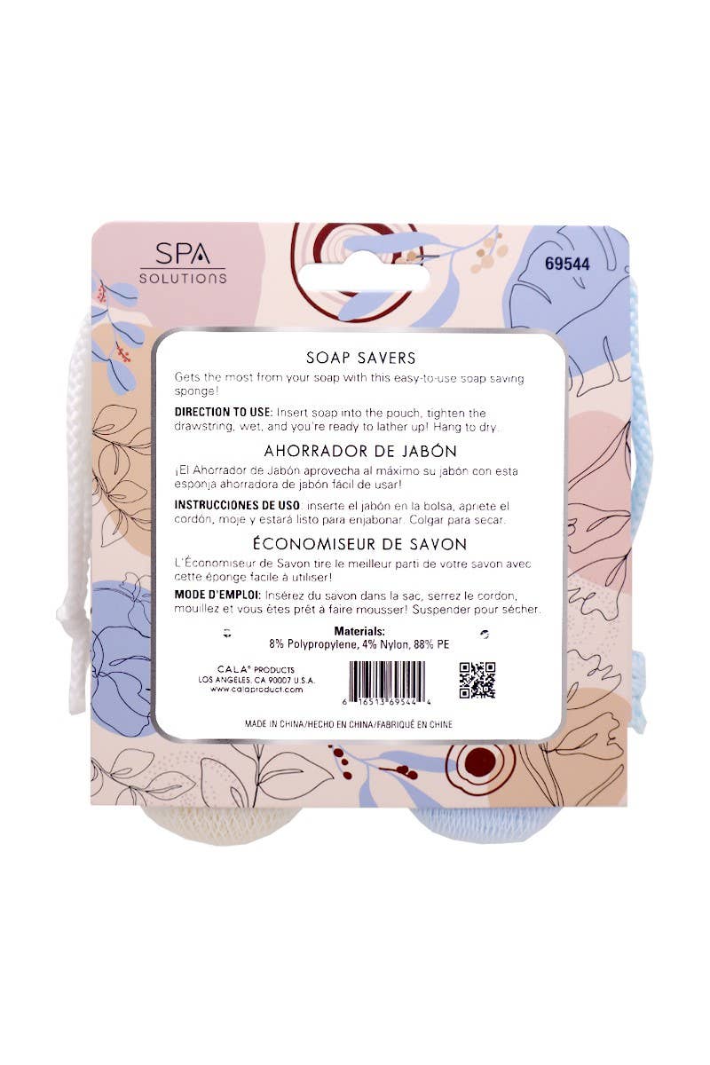 PINEAPPLE Beauty - Vente Éponges de bain - CALA 69544 Bleu / Beige 2 pcs Porte-savons - 6 ensembles1