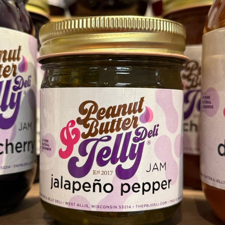 Jalapeno Pepper Jam - 9 oz for wholesale by Peanut Butter & Jelly Deli