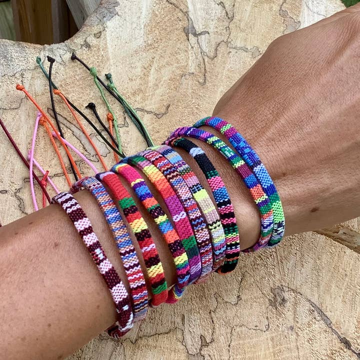 Bracelet and anklet, macrame anklet and bracelet for wholesale by Beautiful Boundaries