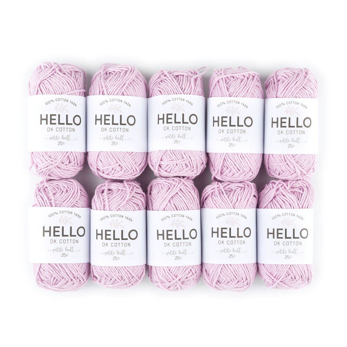 Creative World of Crafts – wholesale Garn – HEJ 100% bomull 25g Amigurumi garn förpackning med 10 bollar40