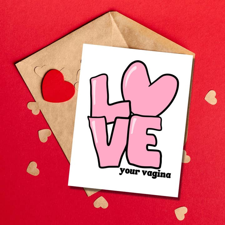 Love Your Vagina Card for wholesale by As Told By Ellie