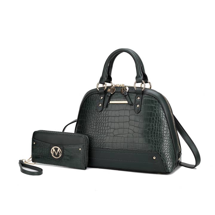 MKF Collection Nora Premium Croco Satchel by Mia k for wholesale by MKF Collection