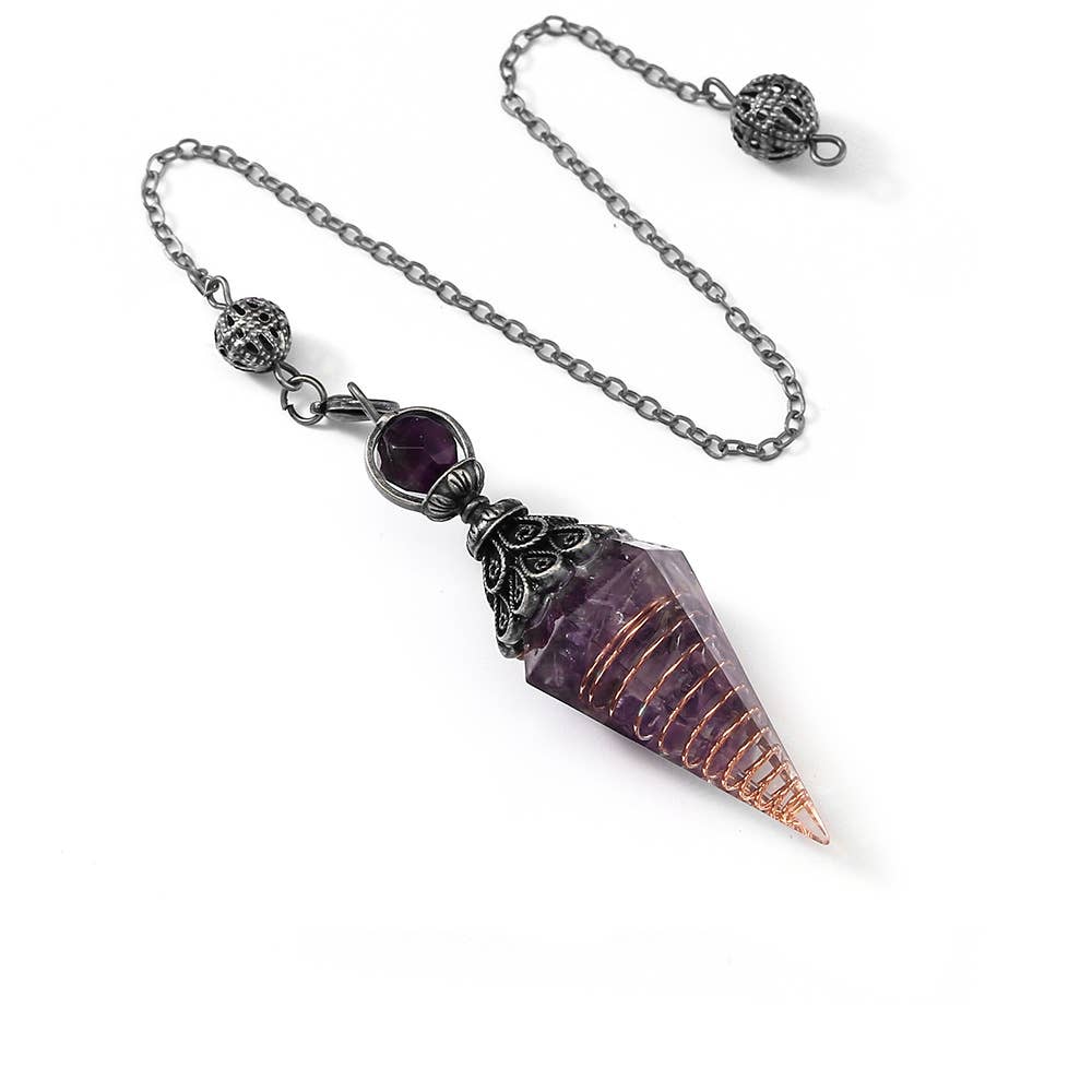 Gemcohub - Wholesale Spiritual Stone/Crystal - Hexagonal Pyramid Crystal Stone Pendulum2