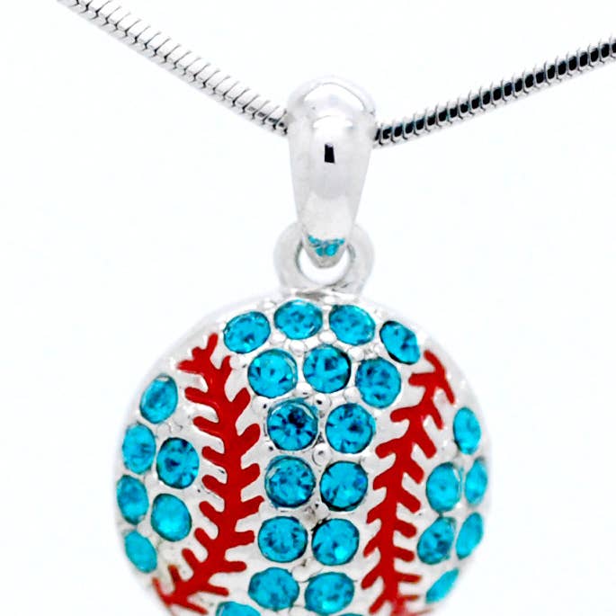 Fan Star Jewelry - Wholesale Pendant/Charm Necklace - Baseball/Softball Crystal Ball Necklace9