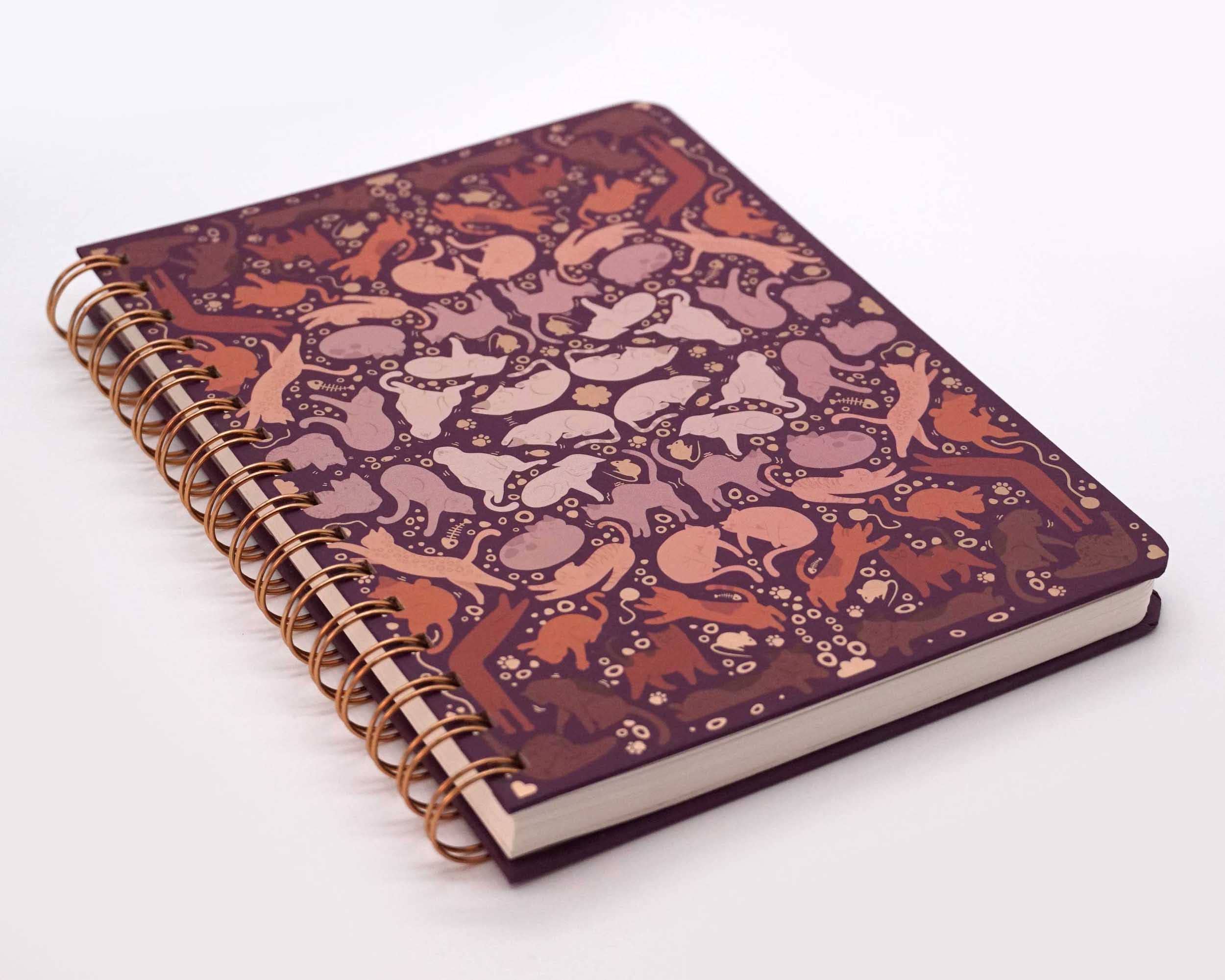 Compoco - Wholesale Notebook - Yoga Cats Poses Spiral Notebook2