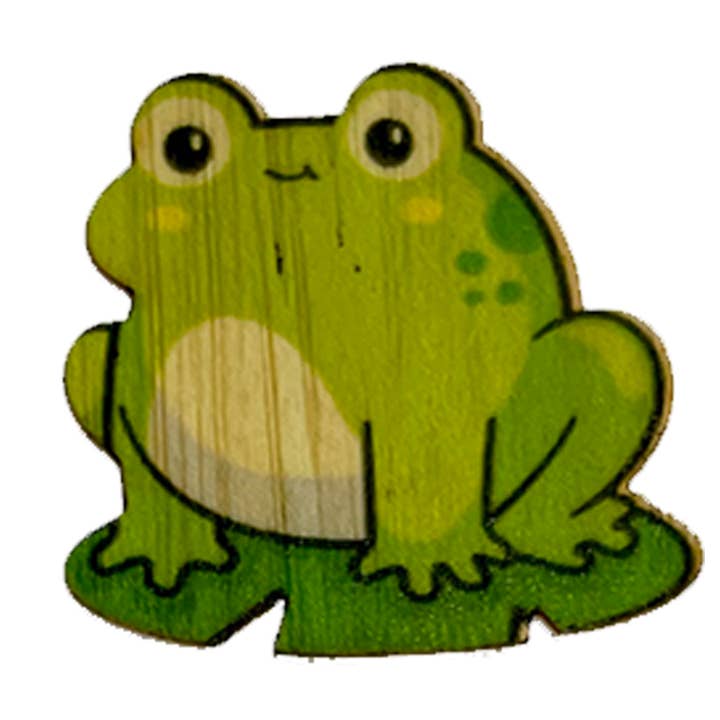 Grenouille mignonne pour la vente par Bamboo Wood Stickers