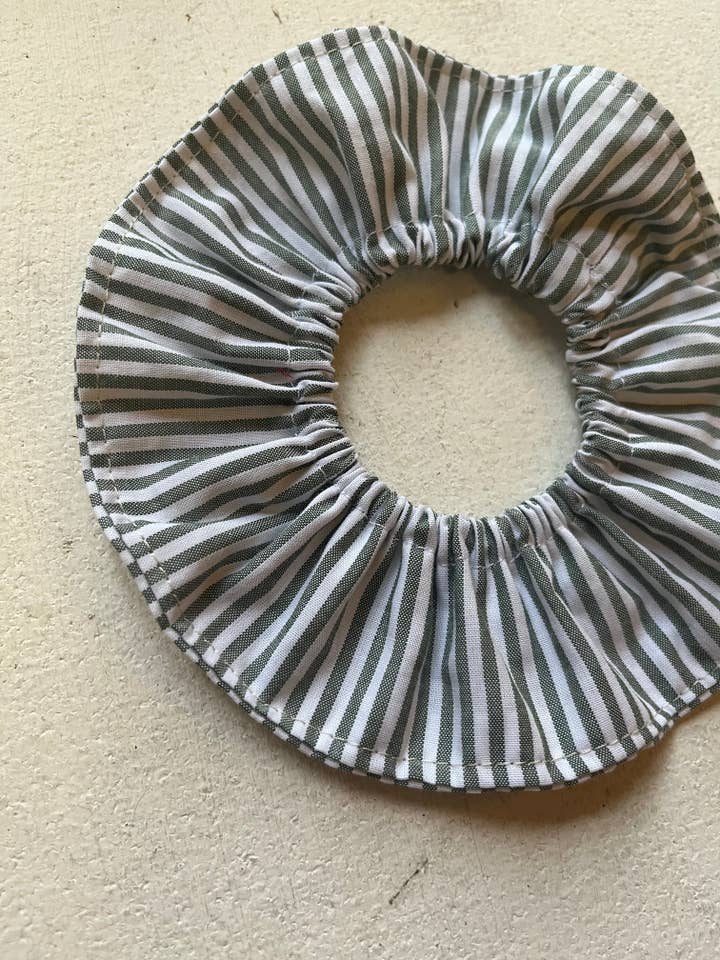 Scrunchie -Stripe (various colours) - Cotton for wholesale by Orla & Fern