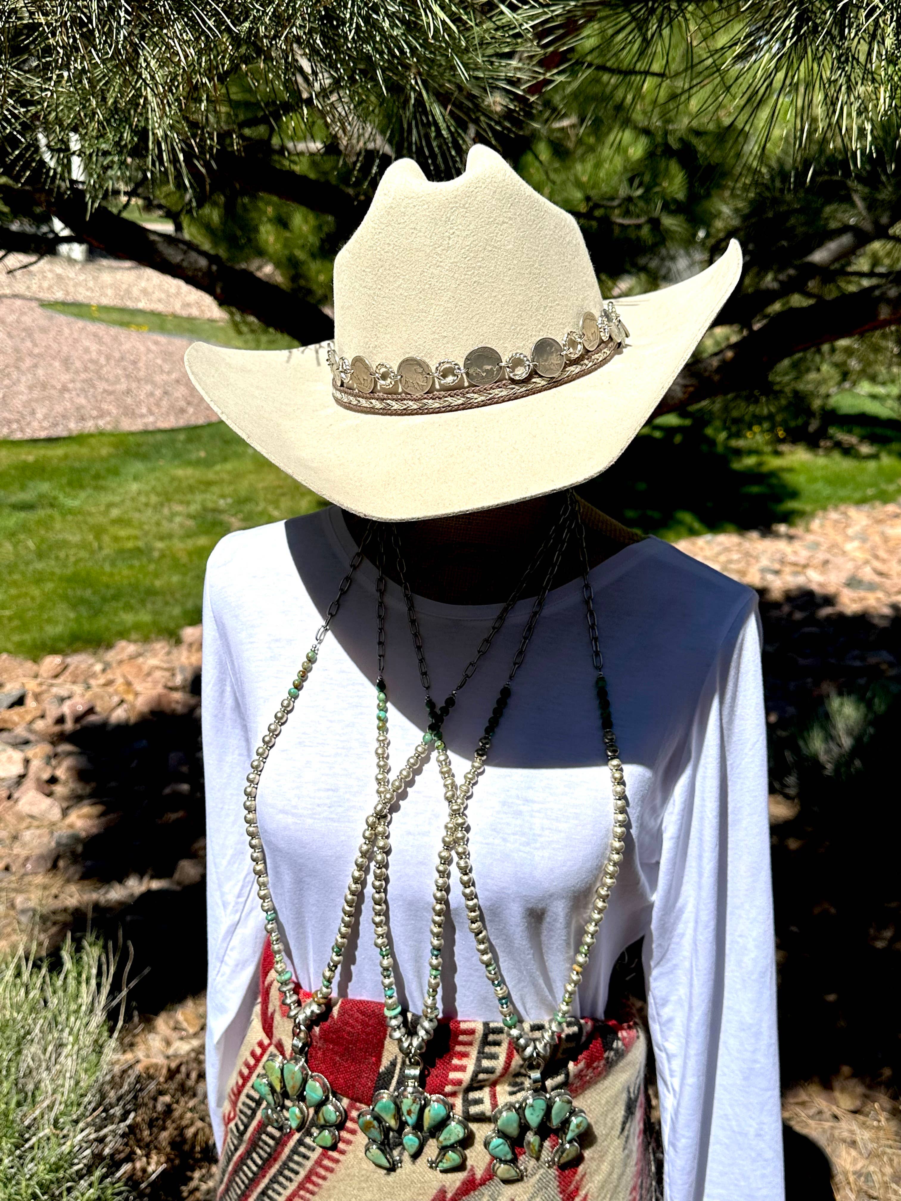 Fleurdesignz Western Jewelry – Engroshandel Halskæde med vedhæng – Justerbar Naja og turkis halskæde6