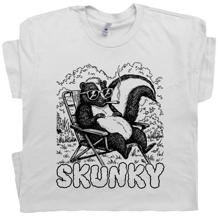 Skunk T Shirt Funny Marijuana Shirt Stoner Cannabis Weed Tee for wholesale by Shirtmandude Co