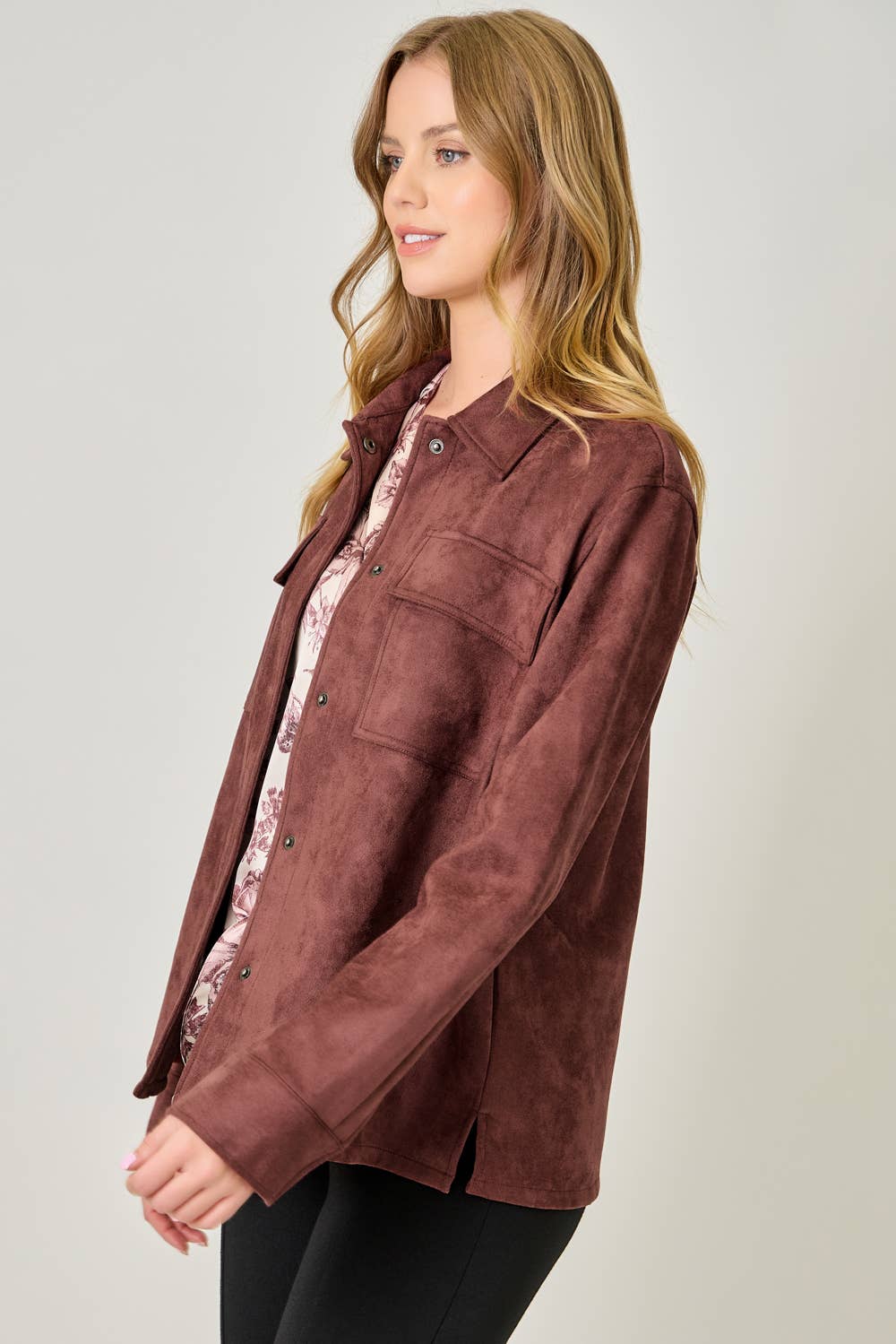 Mystree - Wholesale Shirt Jacket/Shacket - Women's - 61219 Suede Shacket19
