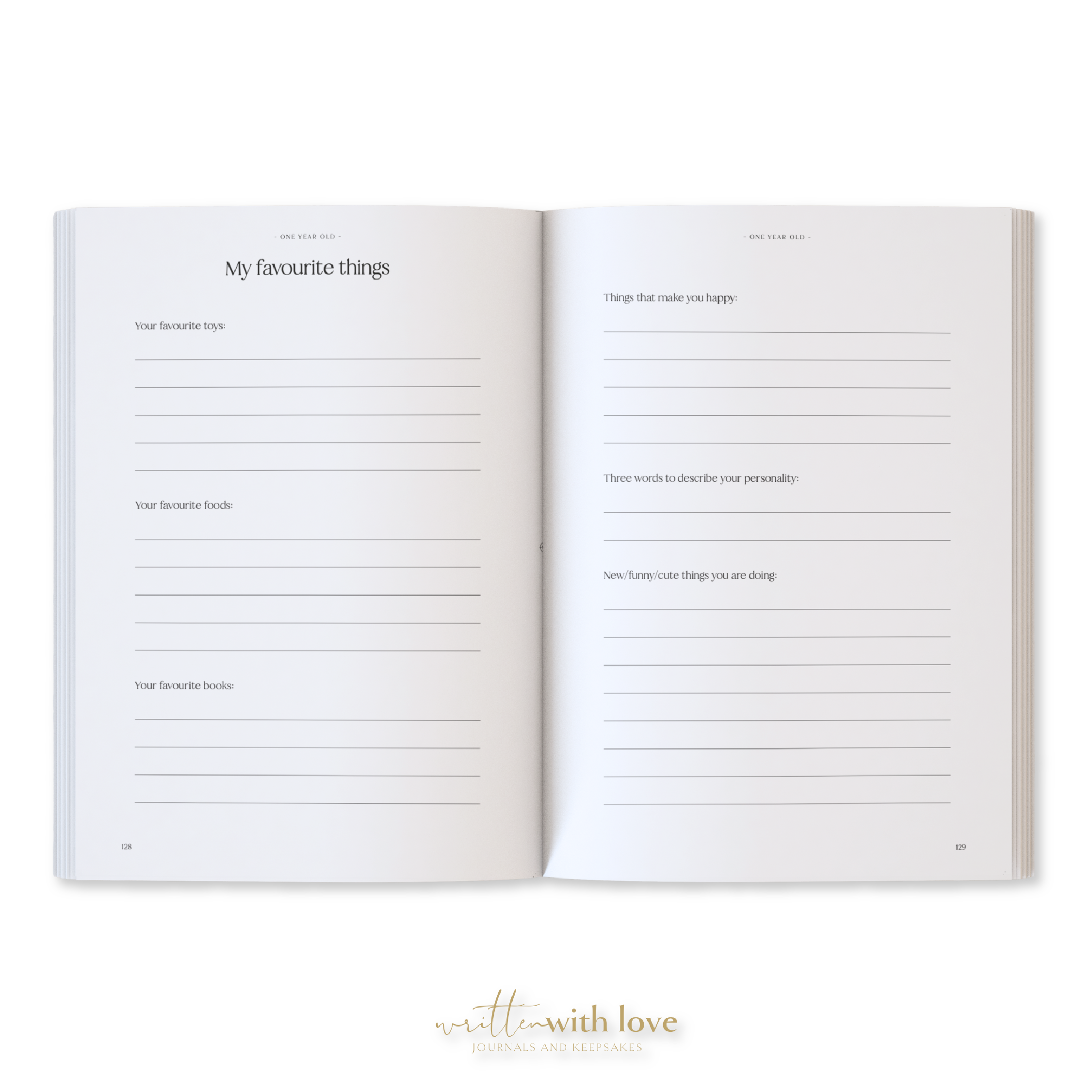 Written With Love - Wholesale Memory Book - Kids & Baby - Baby Memory Book with Keepsake Box - Oatmeal 17