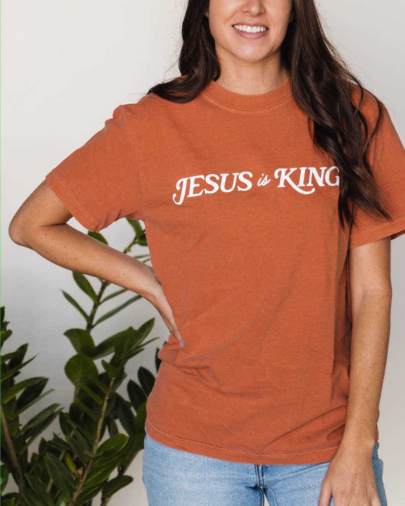 The Anastasia Co - Wholesale Screen Printed T-Shirt - Unisex - Jesus is King Tee2