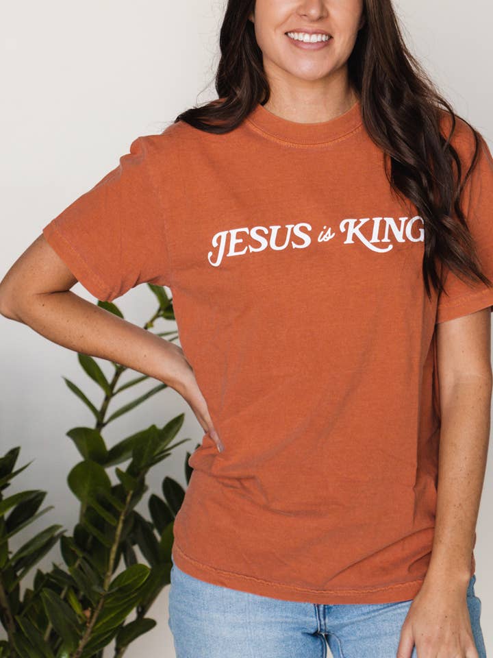 The Anastasia Co - Wholesale Screen Printed T-Shirt - Unisex - Jesus is King Tee2