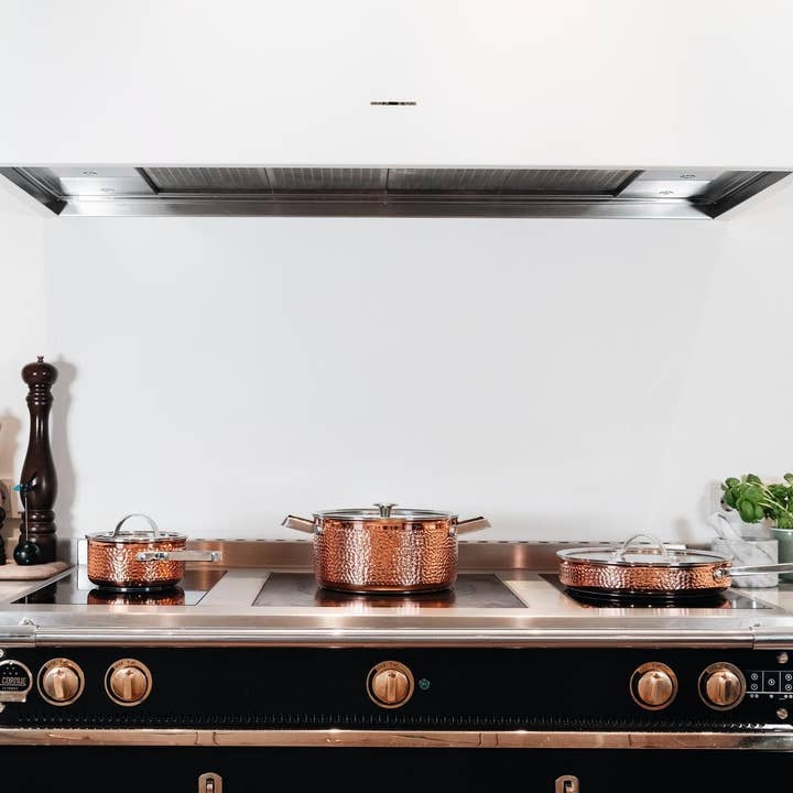 Vargen & Thor – Großhandel Kochset – MILLNER.1 - Set, 3-teilige Pfannen in echtem Kupfer2