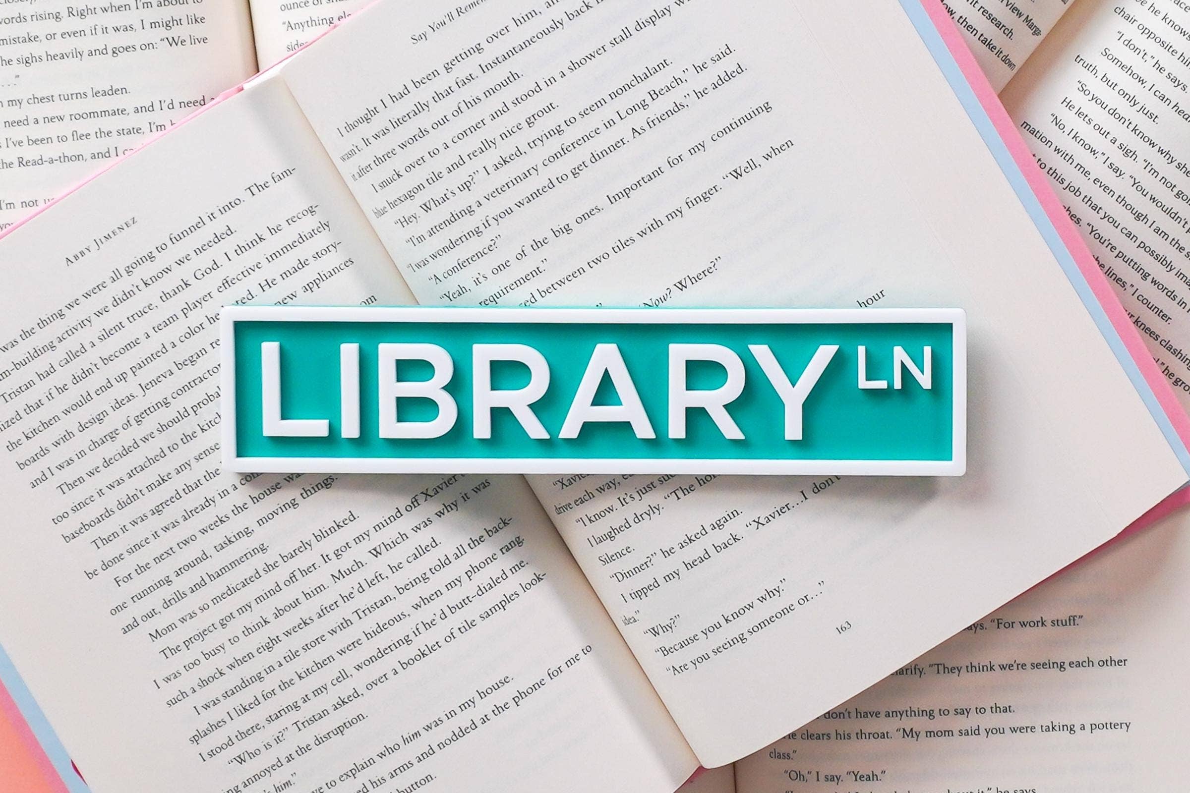 Chapter & Craft Studio - Wholesale Sign - Library Lane Acrylic Street Sign1