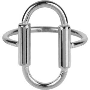 R642 Grand ovale ouvert en acier brillant pour la vente par Charmin's Ringen