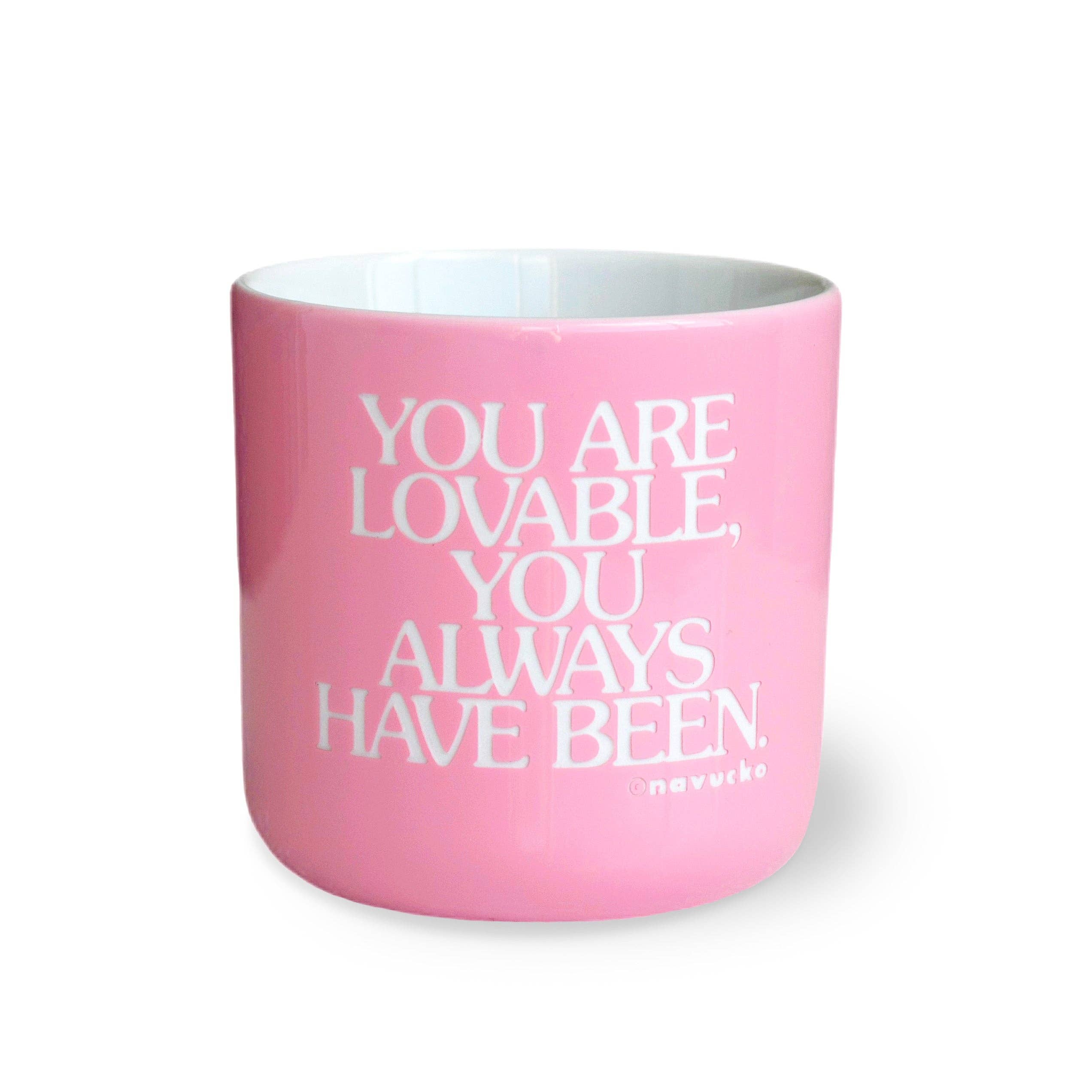 NAVUCKO – wholesale Coffee mug – Porcelain Mug YOU ARE LOVABLE - Limited Edition1
