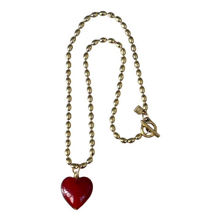 sccollection - Wholesale Pendant/Charm Necklace - Bacio Mini Glass Heart Necklace2