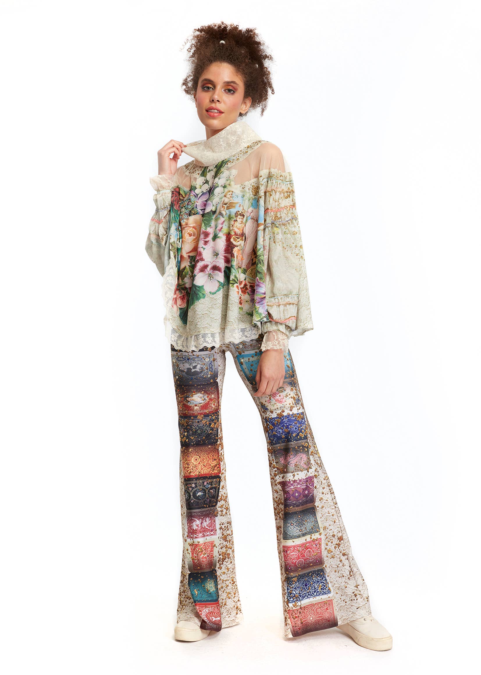 IPNG Design - Vendita all'ingrosso Camicetta - Donna - Blusa a scialle - Fortune In Flowerland8