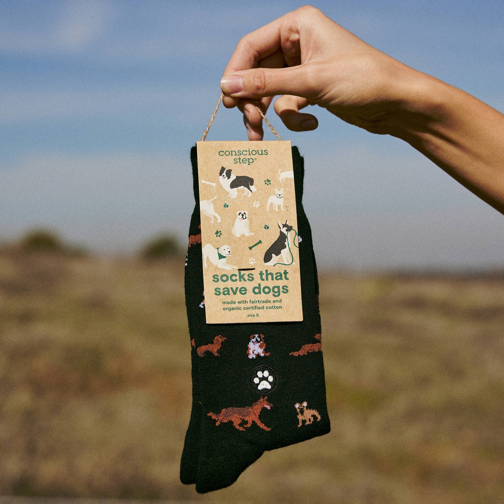 Conscious Step - Wholesale Socks - Unisex - Socks that Save Dogs (Paw Parade)3