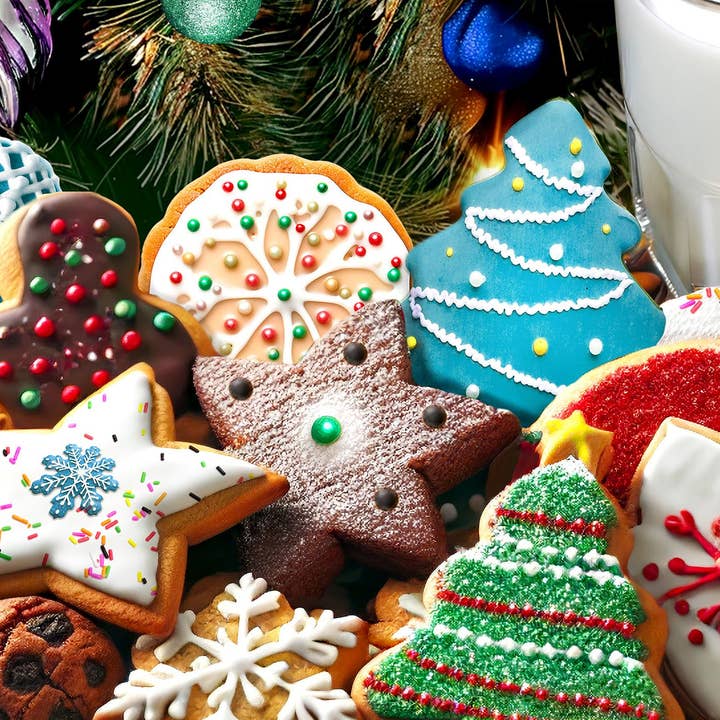 Puzzle de 500 pièces : Les biscuits du Père Noël pour la vente par Springbok Puzzle