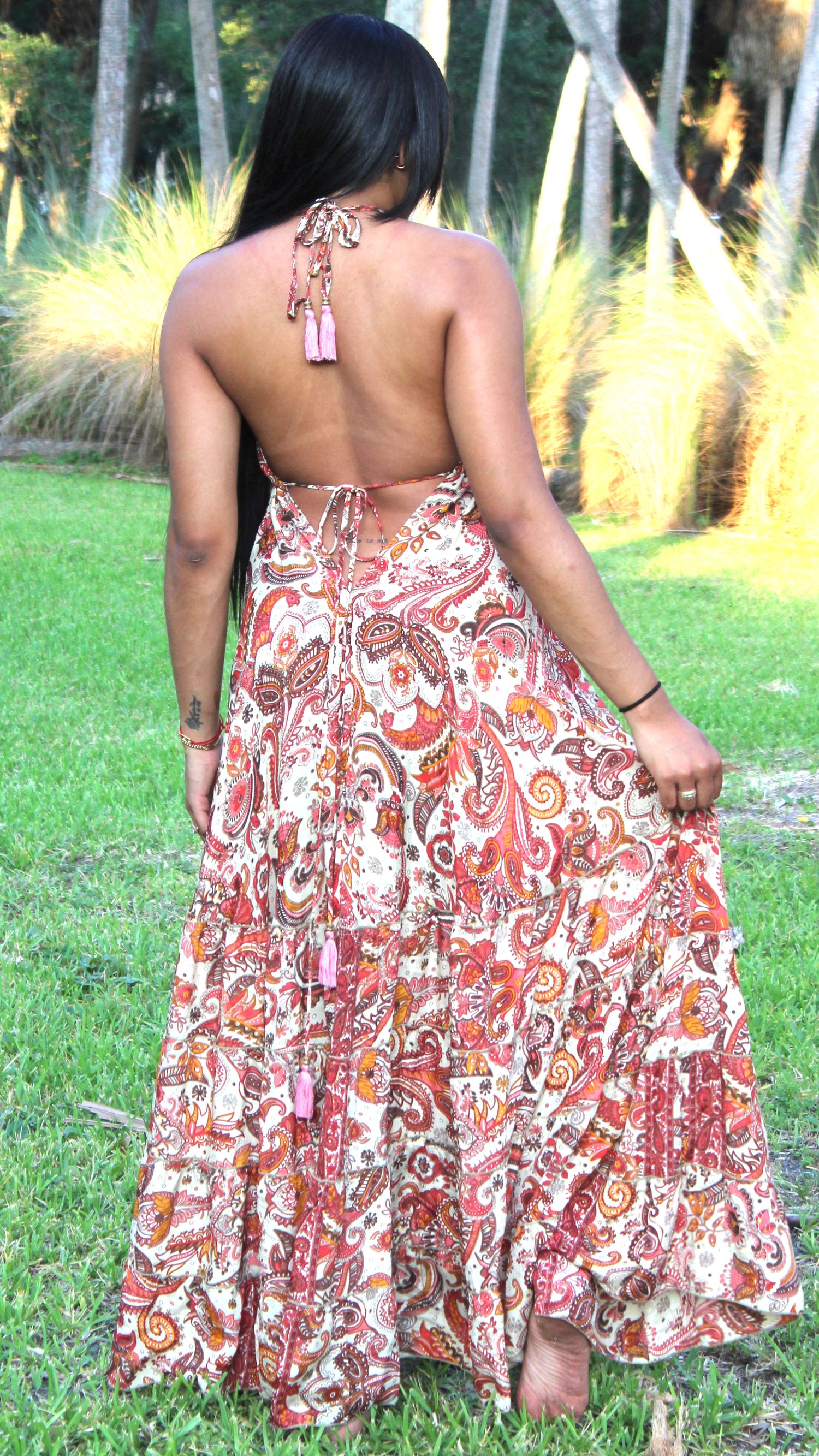 Foutaz LLC - Vente Robe – femme - Robe maxi boho, matière douce - Boîte de 4 pièces de couleurs mélangées -1