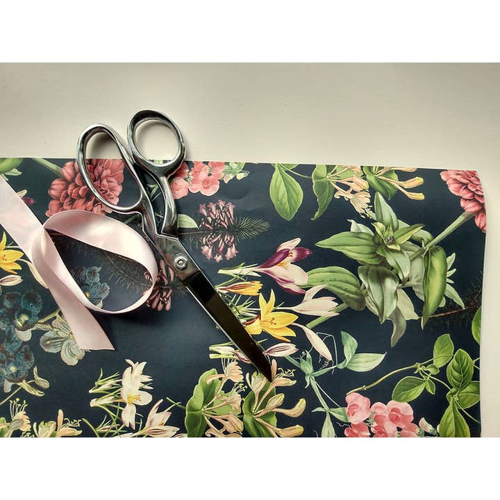 Fable & Fen, LLC - Wholesale Wrapping Paper Roll - Language of Flowers Wrapping Paper Set: Friends Design1