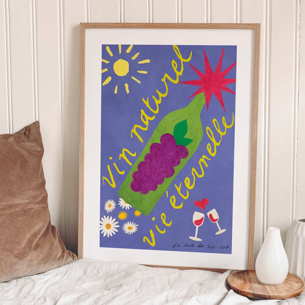 La Carte des Vins s'il vous plaît - Wholesale Art Print - Vin Naturel, Vie Éternelle2