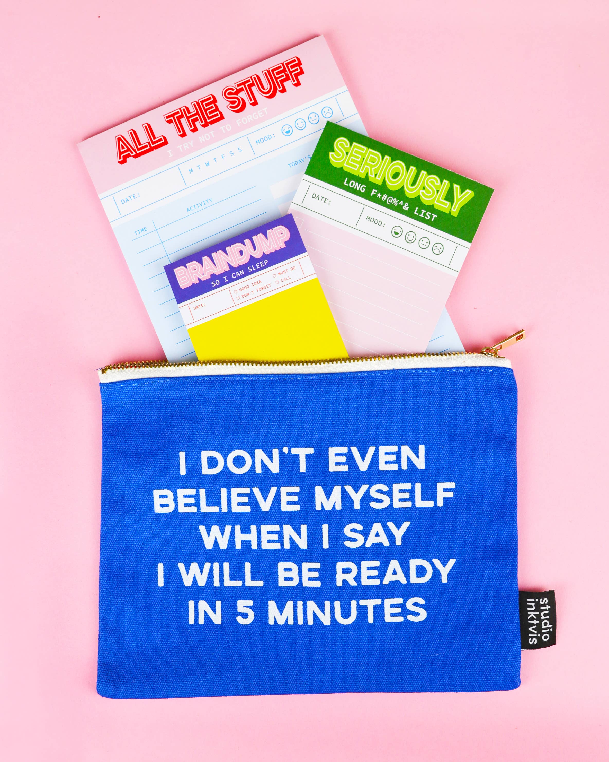 Studio Inktvis – wholesale Anteckningsblock – Rosa planeringsanteckningsblock A5 Alla saker jag försöker att inte glömma6