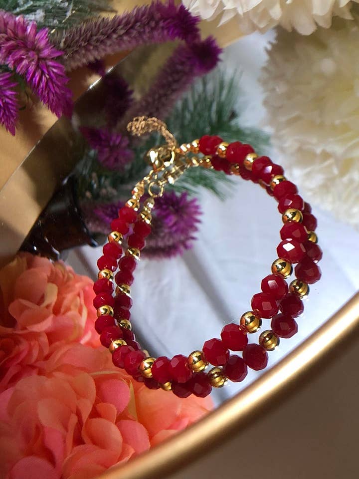 Armband Crystal Rosa voor wholesale door Kimbara Butik