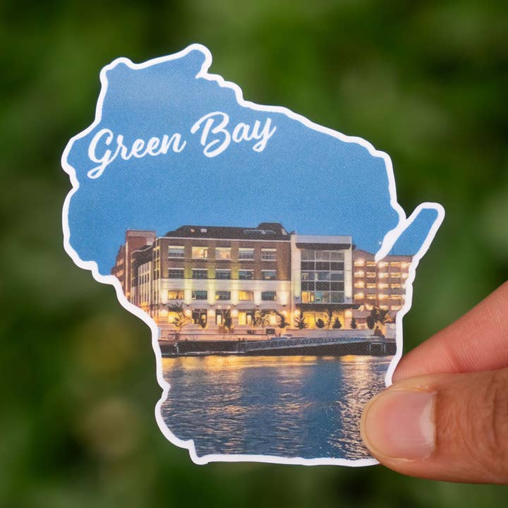 Autocollant Green Bay, WI pour la vente par Little Comfy Goods