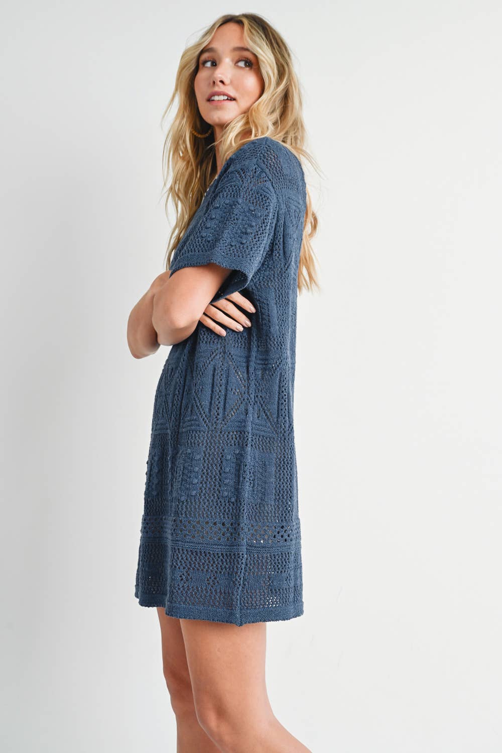 Bluivy - Vente Robe – femme - ROBE DROITE EN TRICOT AZTÈQUE14