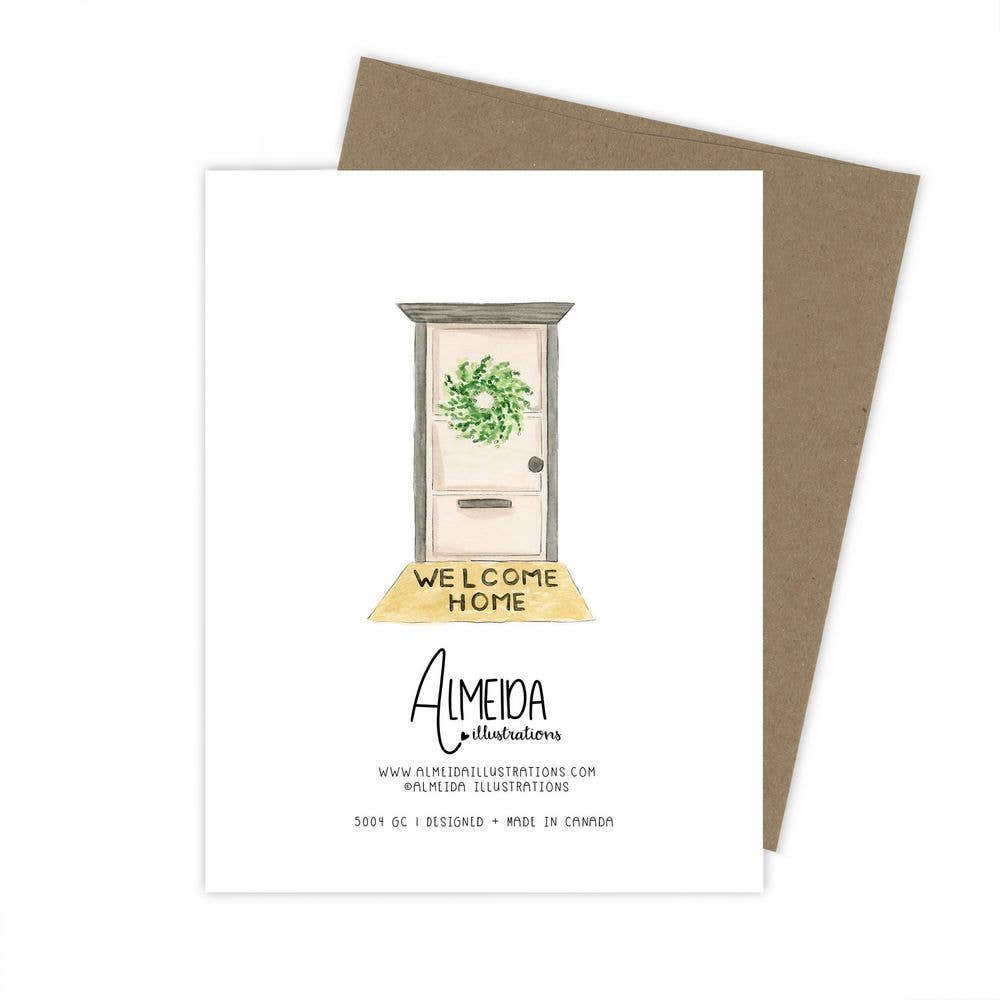 Almeida Illustrations – wholesale Inflyttningskort – Välkommen hem - inflyttningskort1