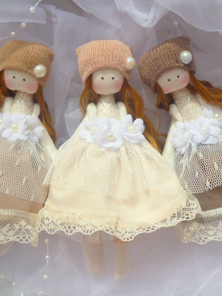 Mini Textile Pocket Doll - Dollhouse Fairy Angel for wholesale by ChernikovaNataliya