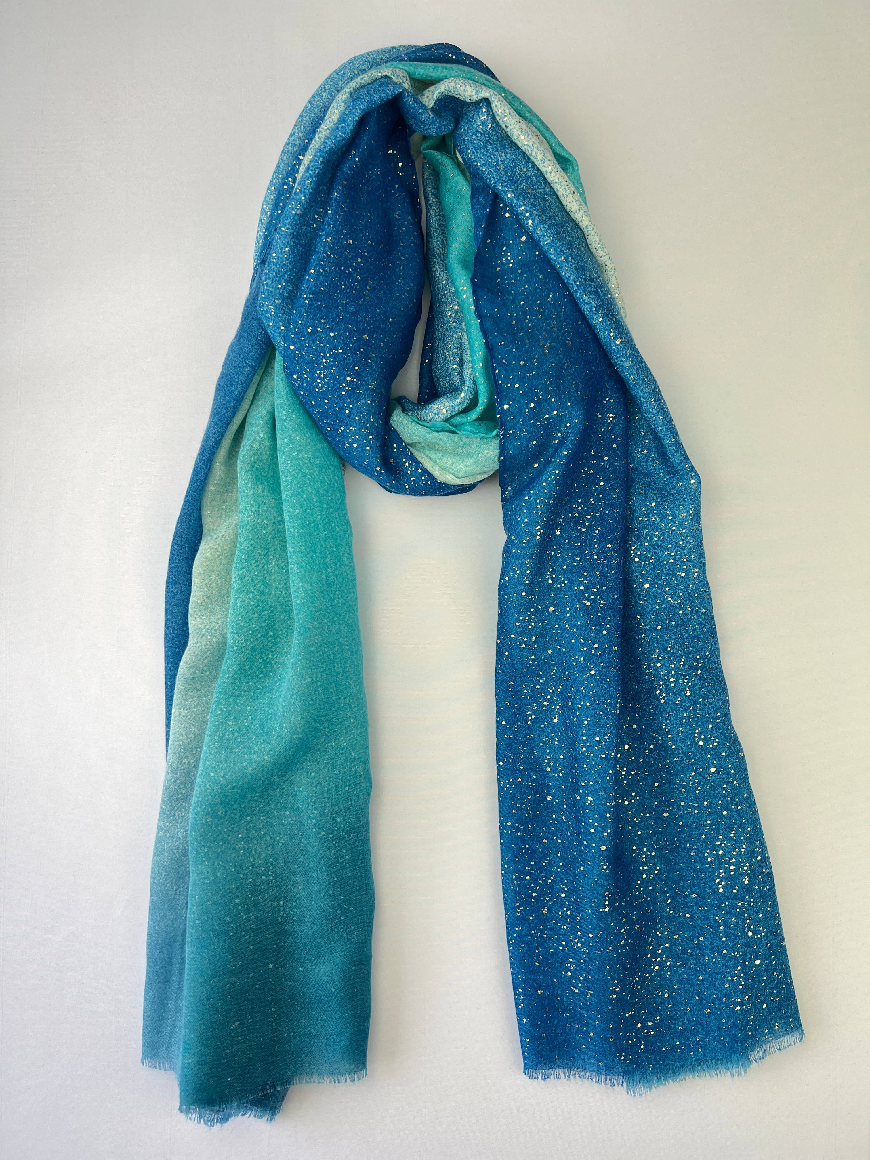 L'Emotion - Wholesale Scarf - Women's - Scarf with Silver Sequin Gradient Patterns7