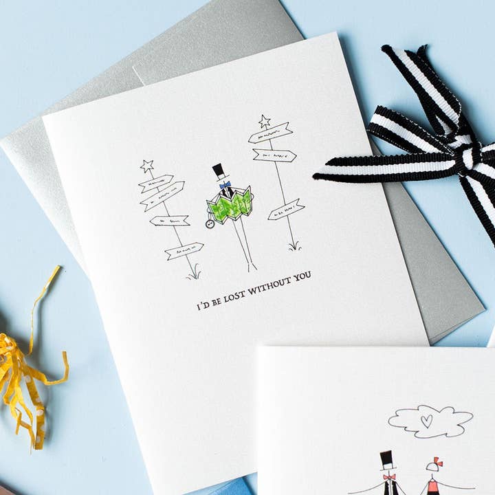 „VERLOREN” VRIENDSCHAPSKAART voor wholesale door LO in LONDON®