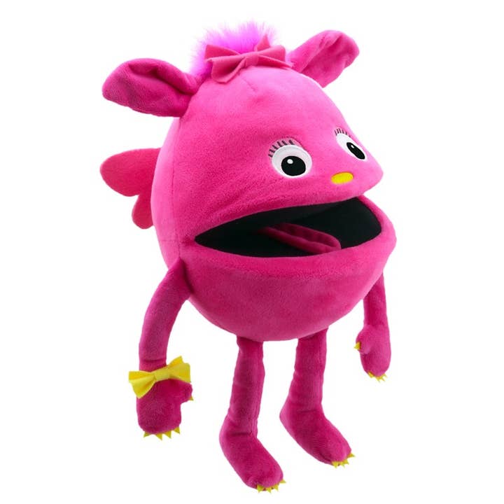 Baby Monster Hand Puppet - Pink for wholesale by The Puppet Company (US)