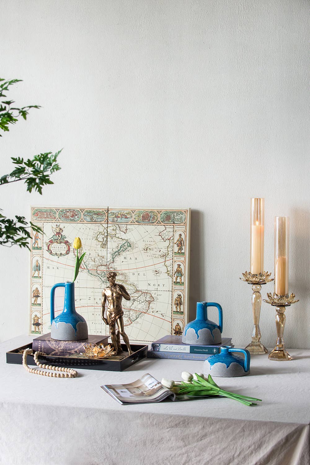 A&B Home Group Inc. - Wholesale Vase - 6x6x9" Cobalt Cloud Ceramic Jug9