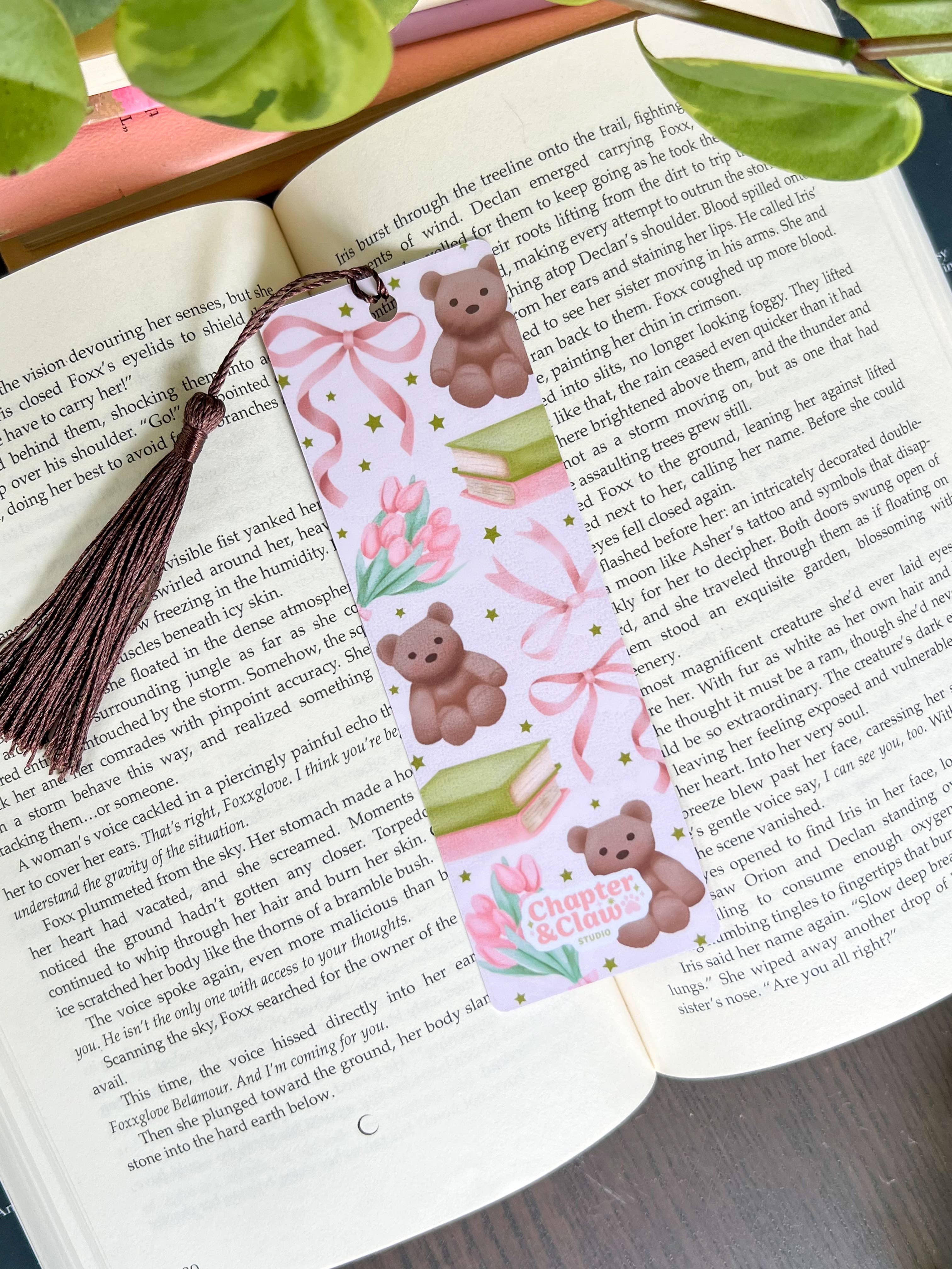 Chapter & Claw Studio - Wholesale Bookmark - Teddy Bear Soft Girl Bookmark1