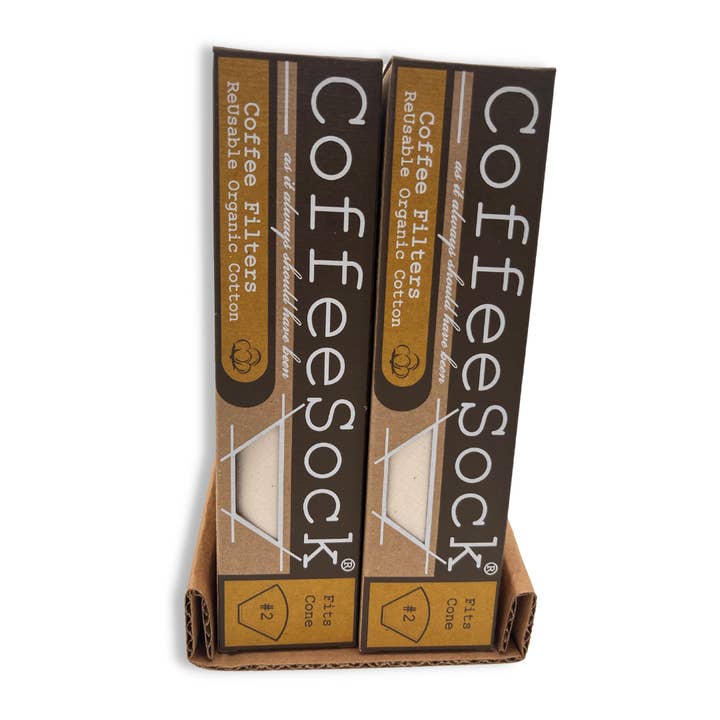 CoffeeSock - Wholesale Coffee Filter - Reusable Organic Coffee Filters - Drip #2 Cone