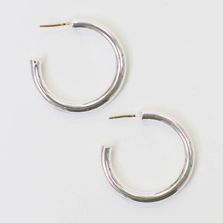 Earrings Heather Silver Shiny for wholesale by Michelle McDowell